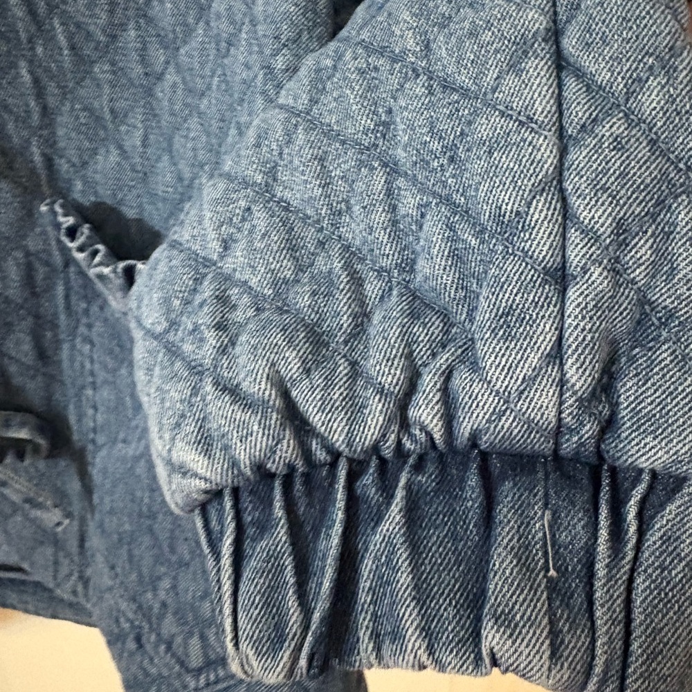 Avec Les Filles bow denim jacket - Picture 3 of 5